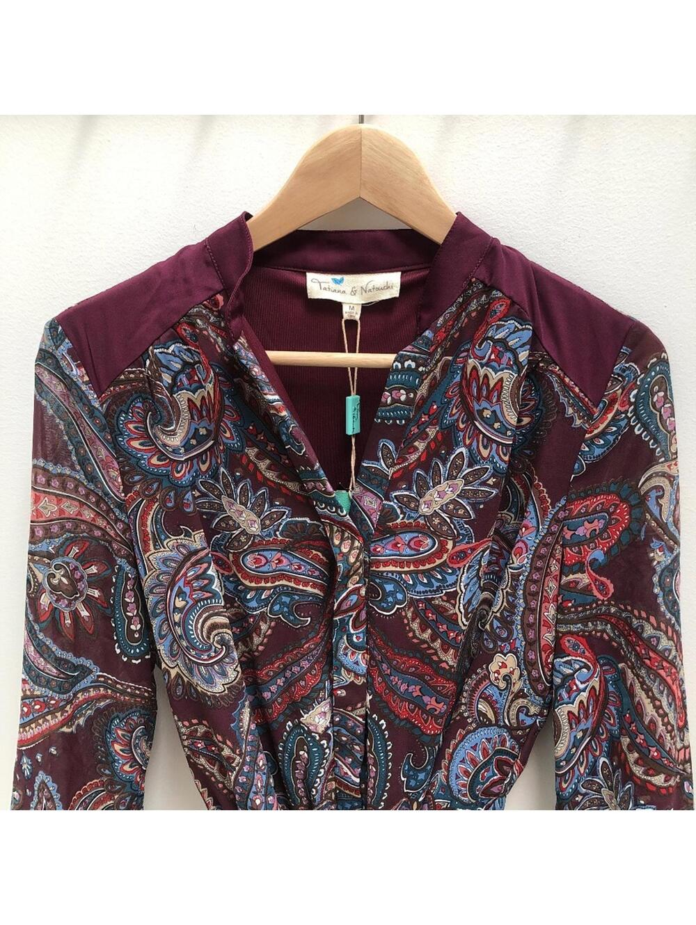 NWT - Tatiana and Natuchi paisley dress. Size M.